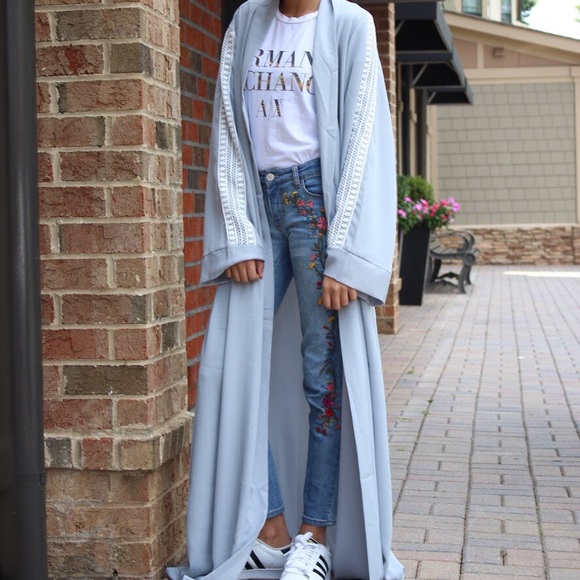 white kimono abaya